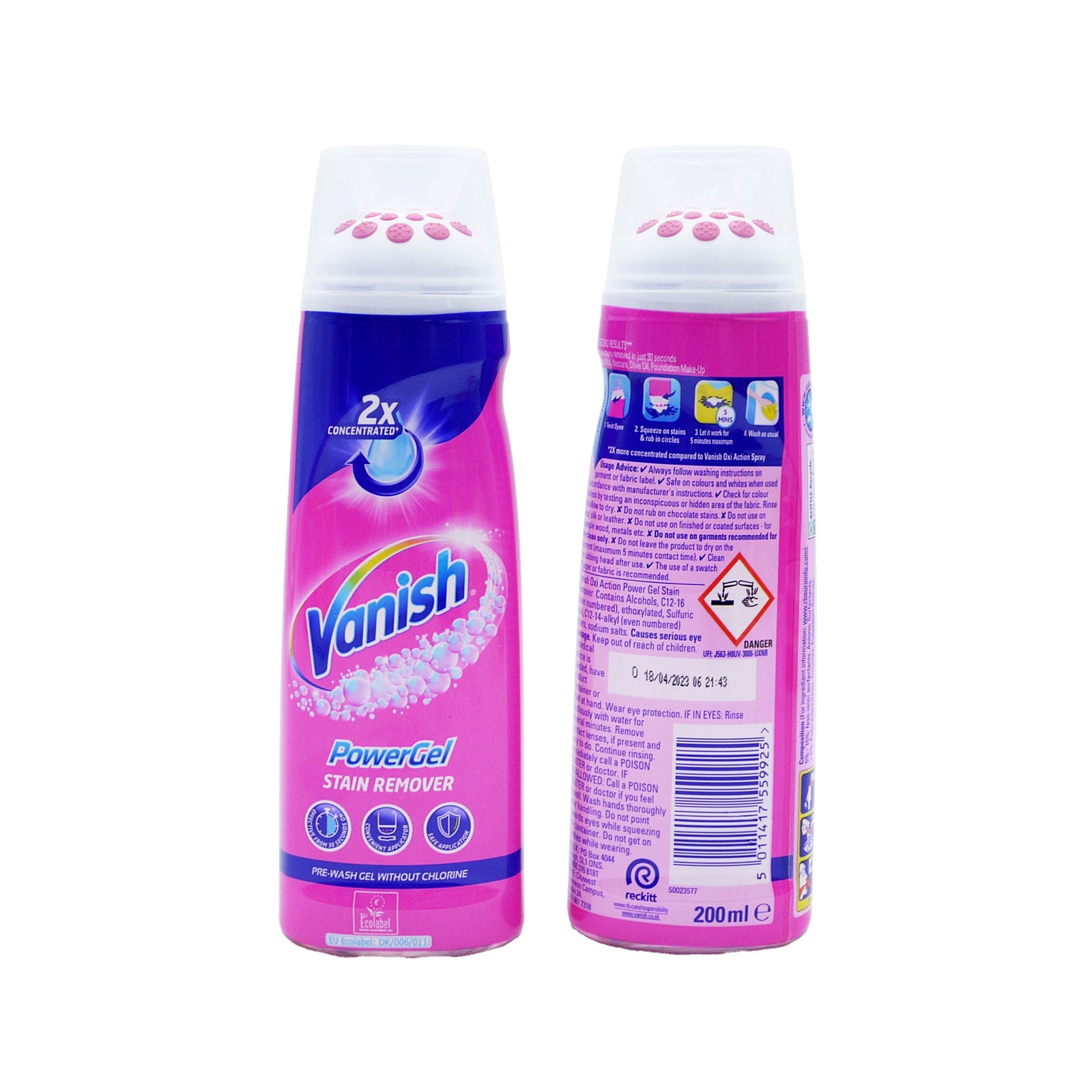 Vanish Power Stain Remover Gel 200ml