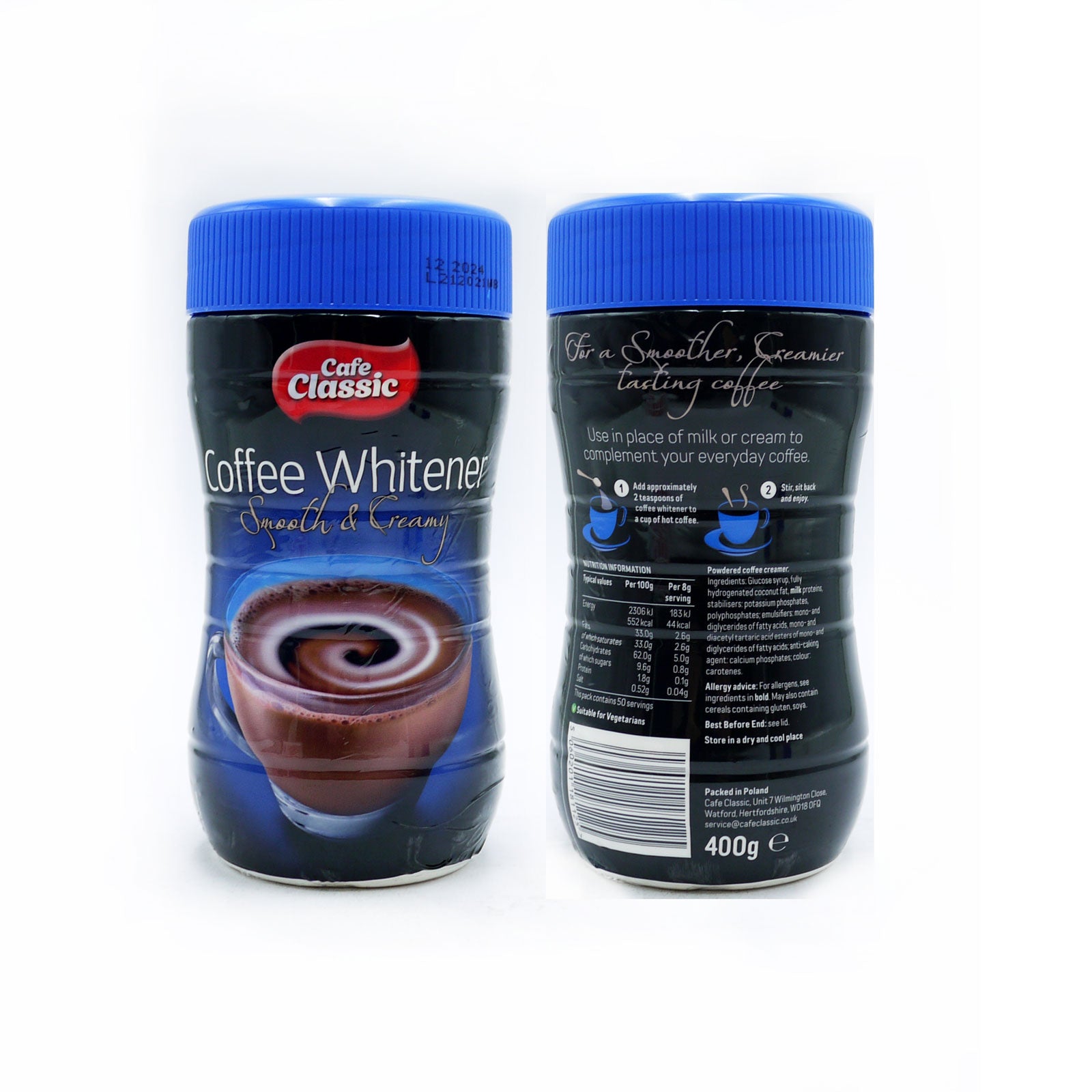 Cafe Classic Coffee White Smooth & Creamy 400gm