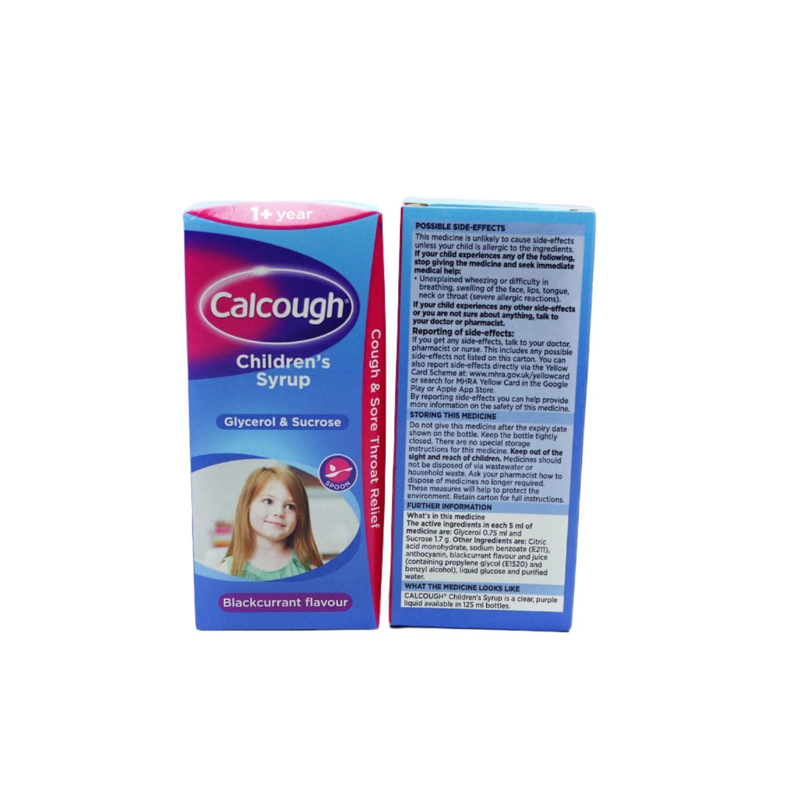 Calcough Cough Syrup Child Blackcurrant 125ml