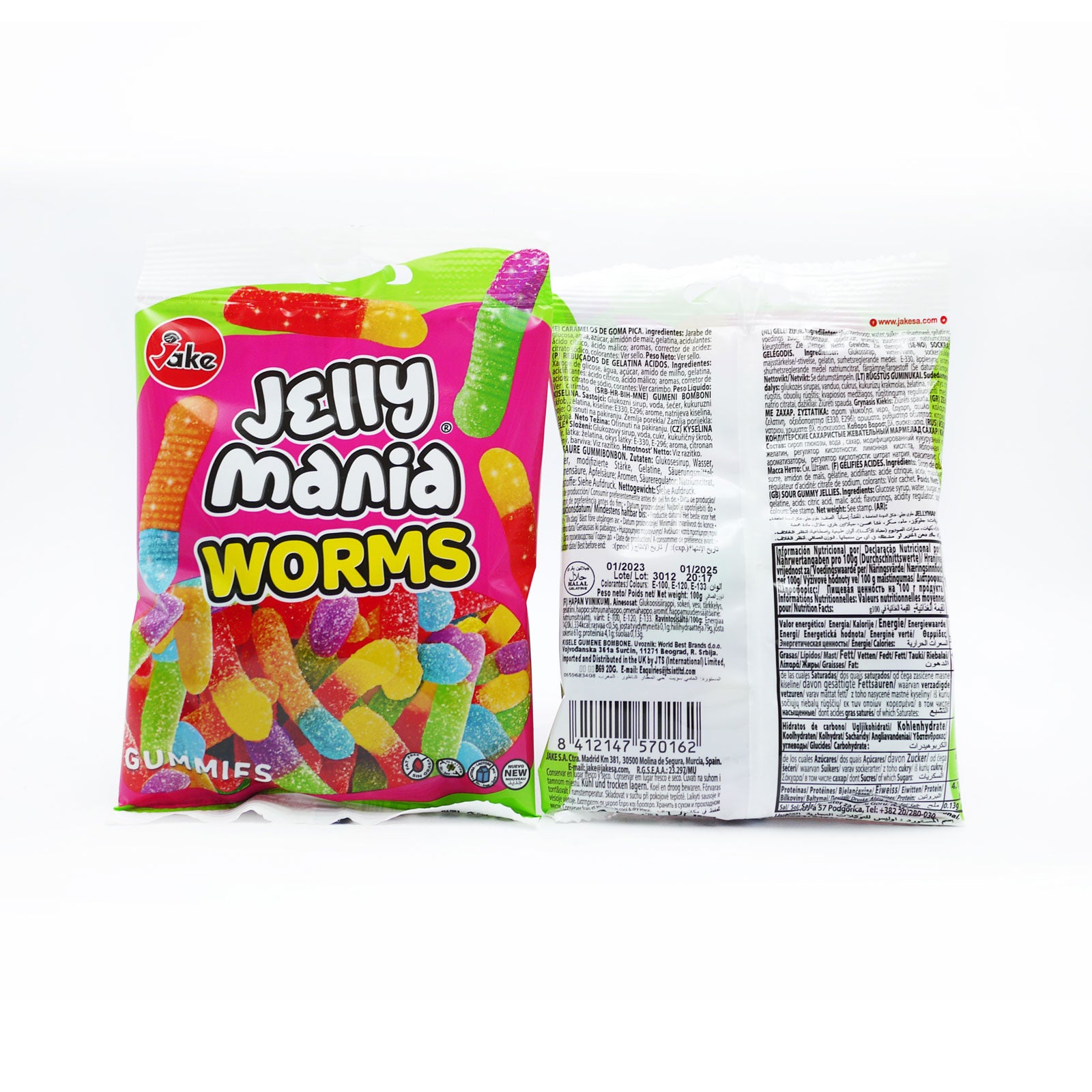 Jelly Mania Worms 100g