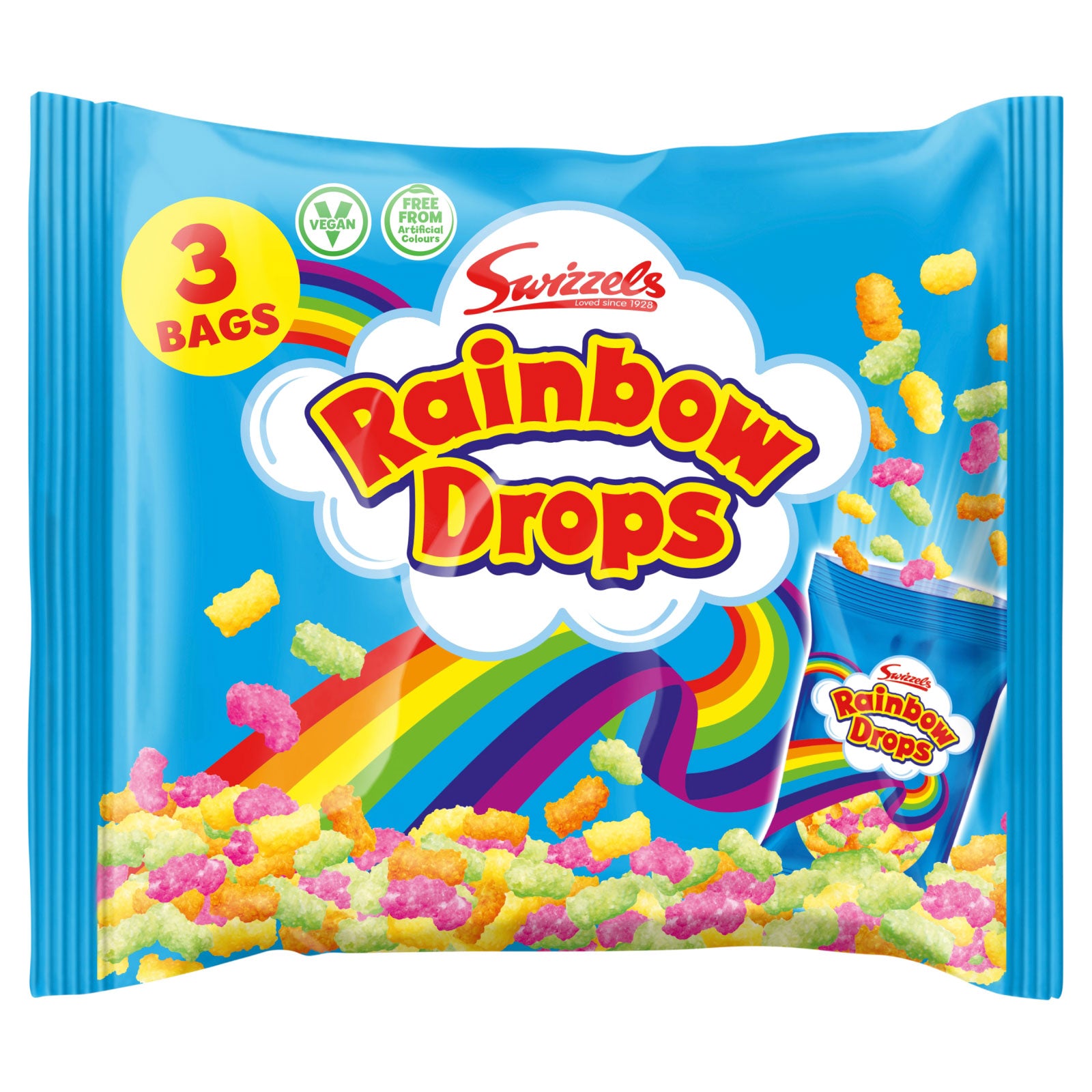 Swizzels Rainbow Drops 3Pack 94g