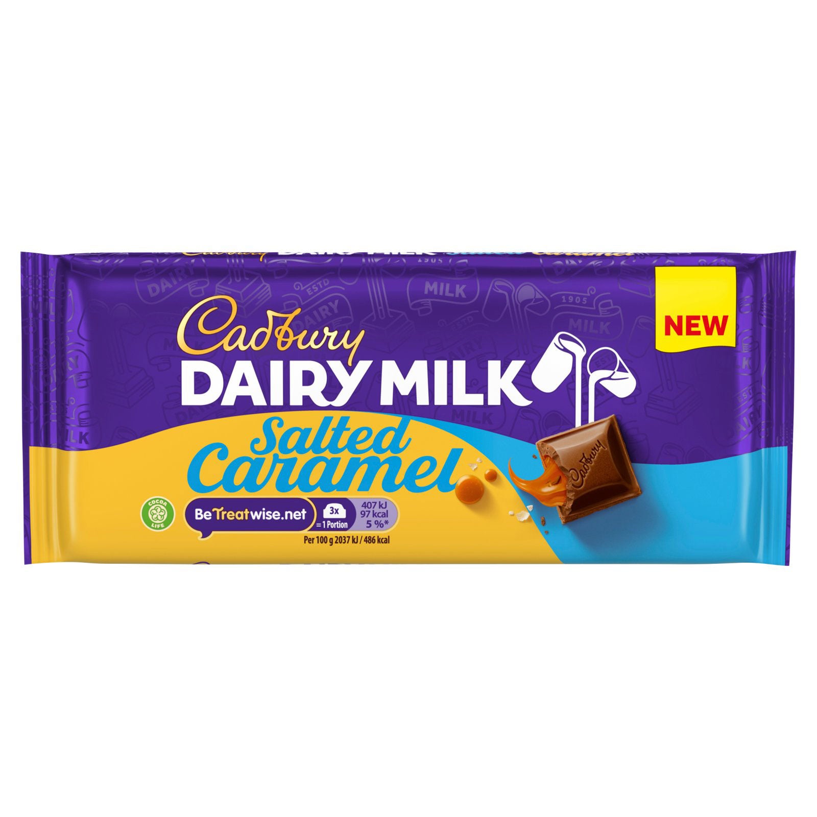 Cadbury Dairy Milk Salted Caramel Chocolate 120g