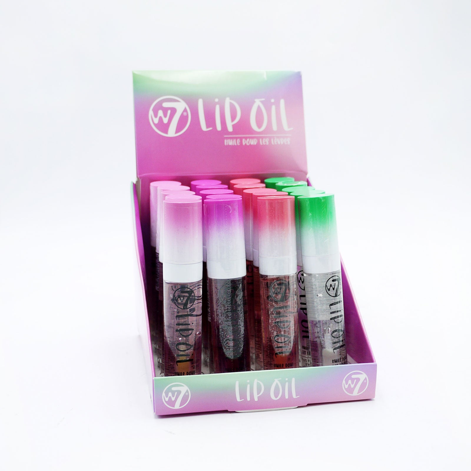 W7 Lip Oil Green Cap