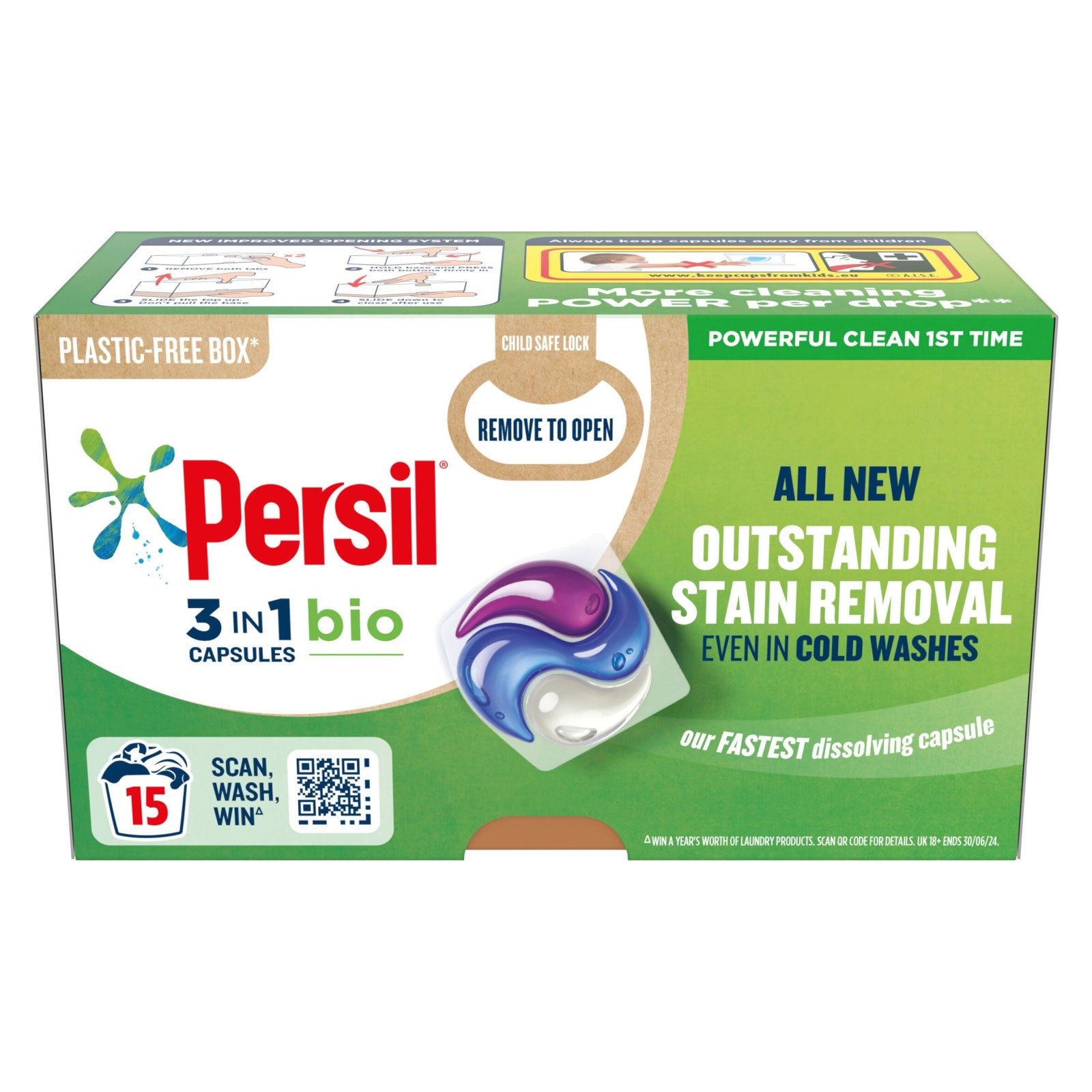 Persil 3in1 Bio Capsules 15 Capsule