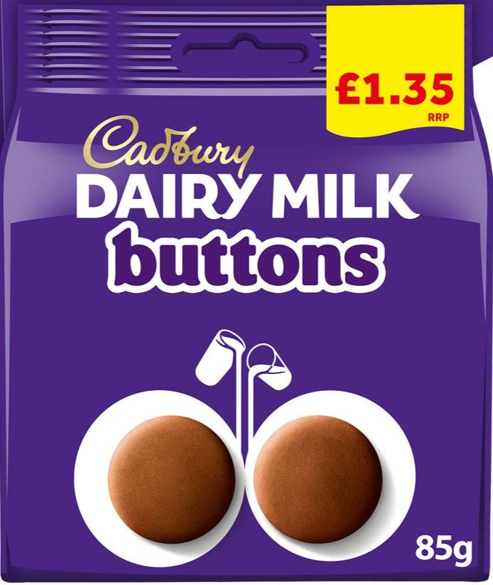 Cadbury Dairy Milk Button Chocolate 85g