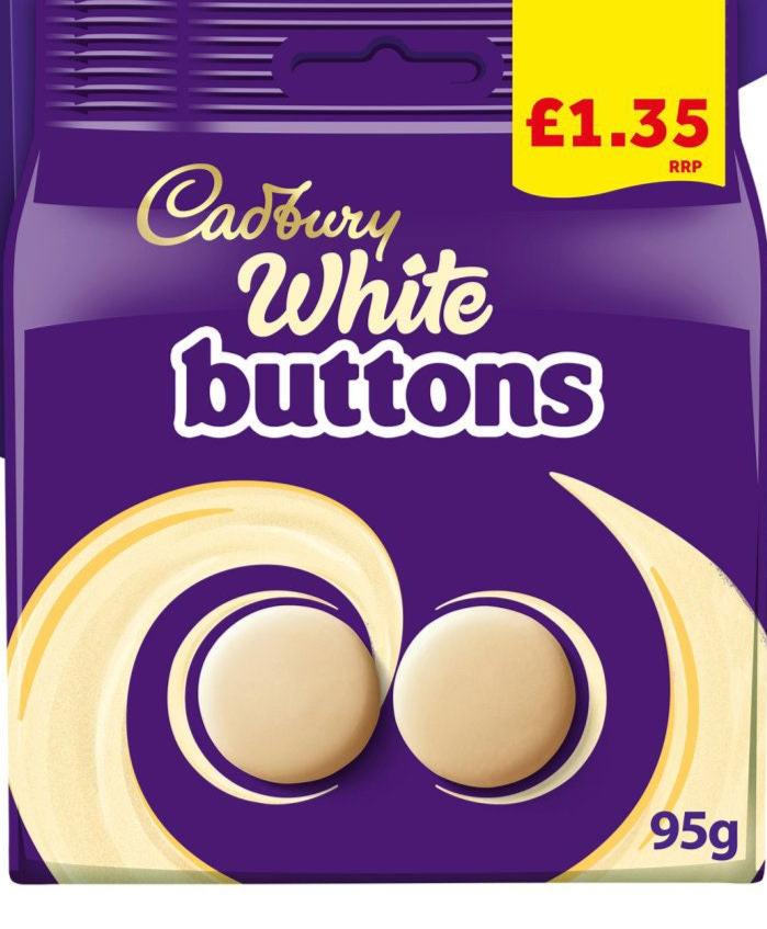 Cadbury White Buttons Chocolate 85g