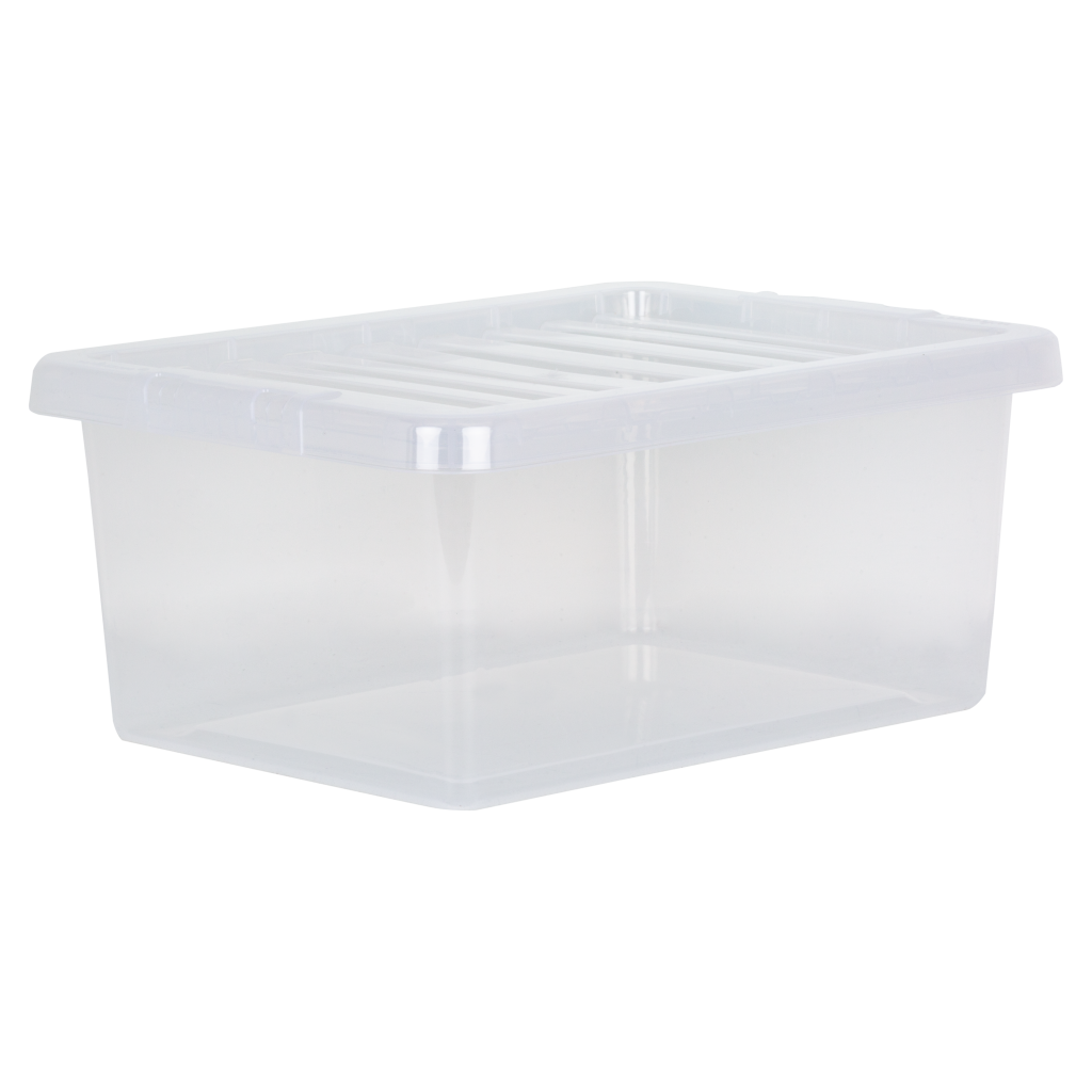 Crystal 14L Box & Lid Clear