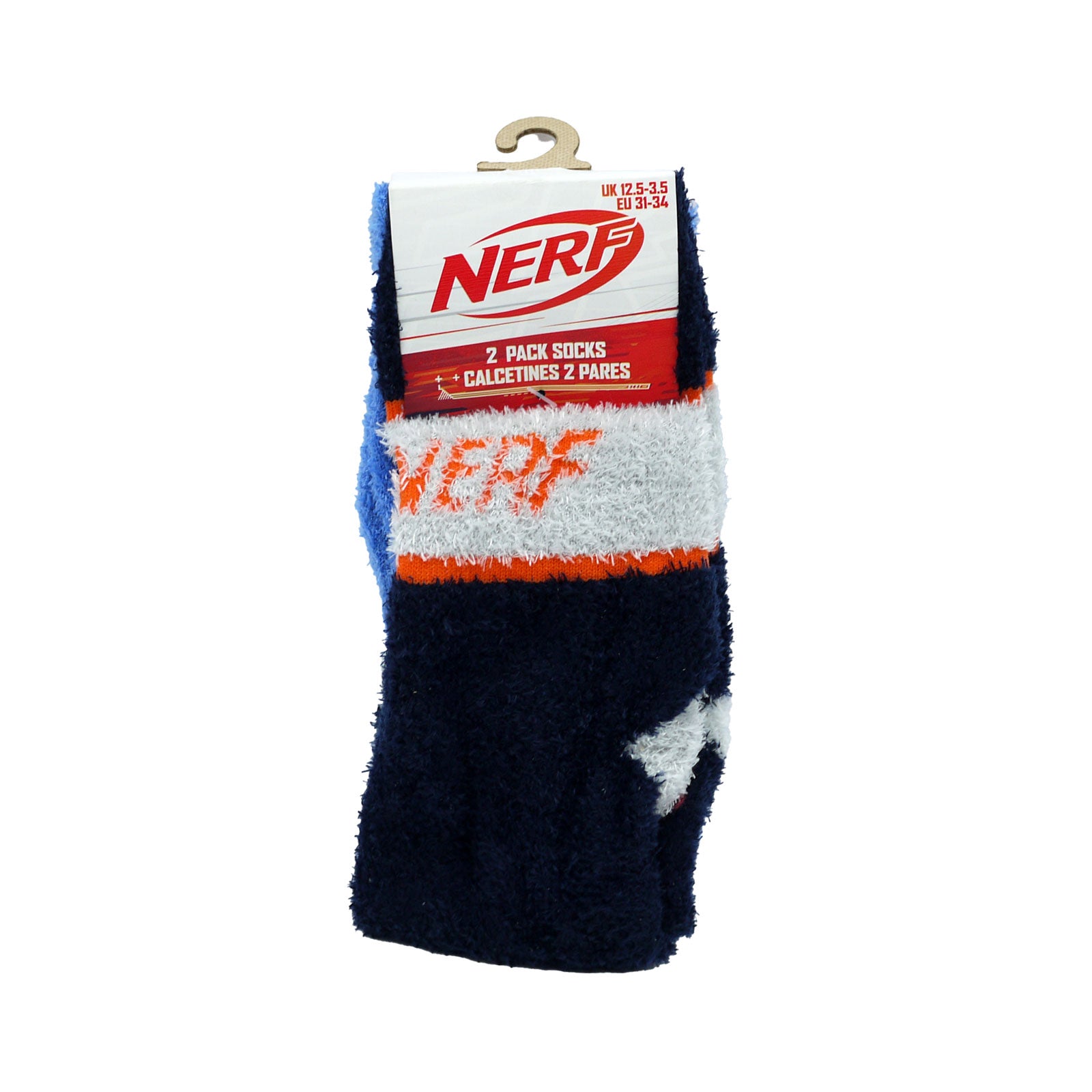 Nerf 2 Pack Socks Uk Size 12.5 - 8.5