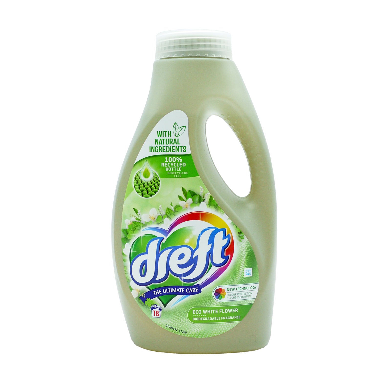 Dreft Laundry Liquid Eco White Flower 18 Wash 990Ml