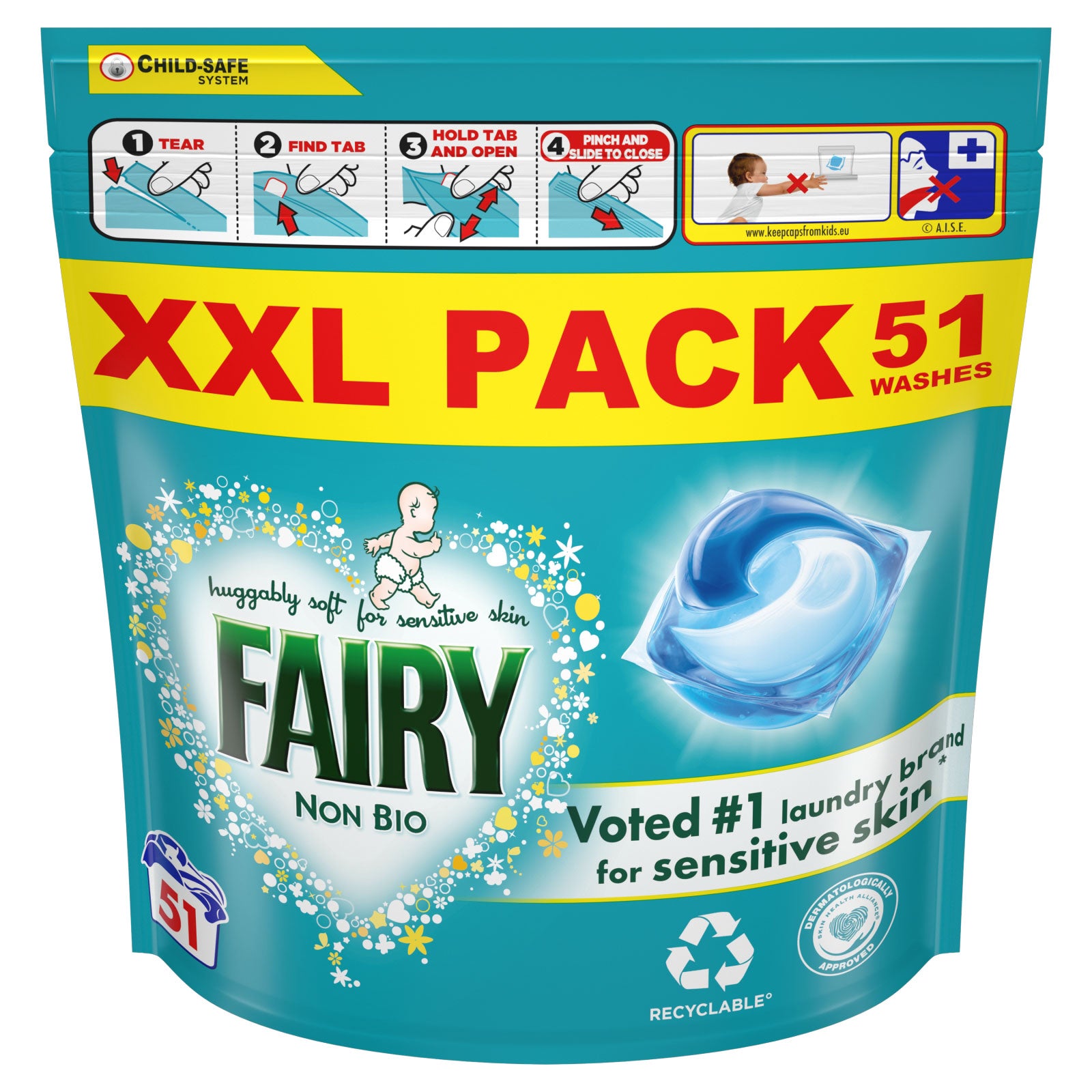 Fairy Non Bio XXL Pack 51 Washes