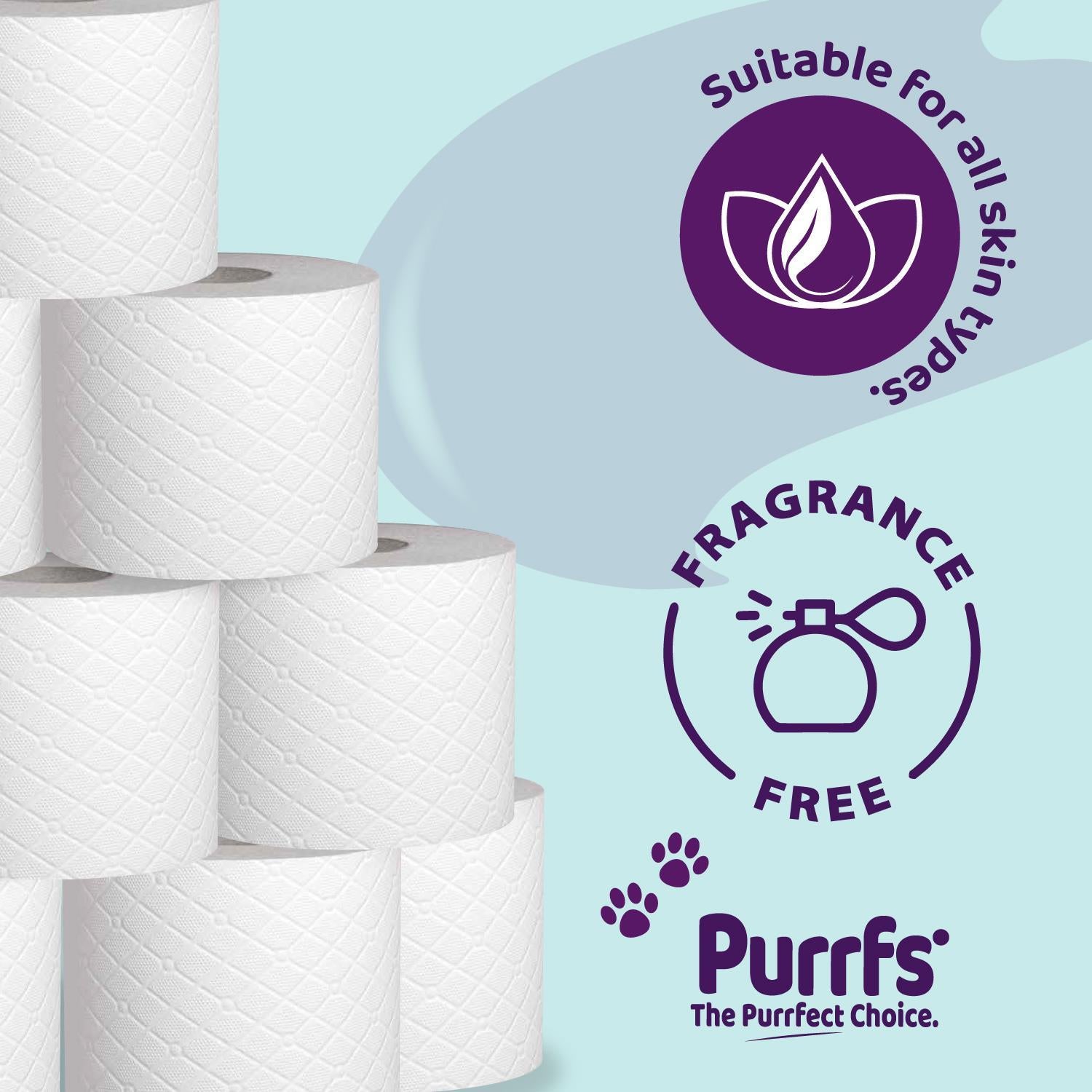 60 Rolls Softlux 3Ply Luxury Toilet Rolls (12 X 5) Quilted Embossed Soft Tissue