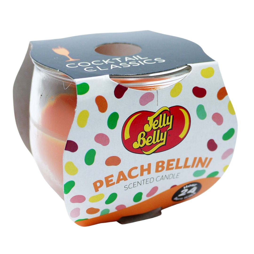 Jelly Belly Cocktail CLassic Peach Bellini Scented Candle 85g