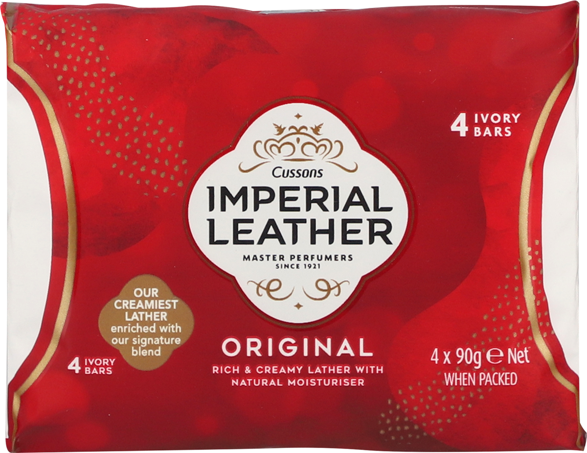 IMPERIAL LEATHER ORIGINAL 4 IVORY BARS