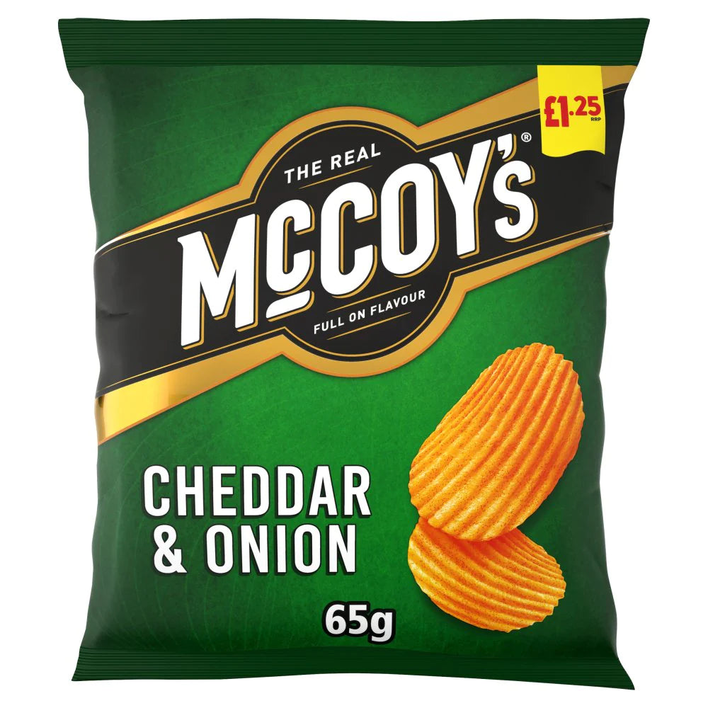 McCoy's Cheddar & Onion Sharing Crisps 65g