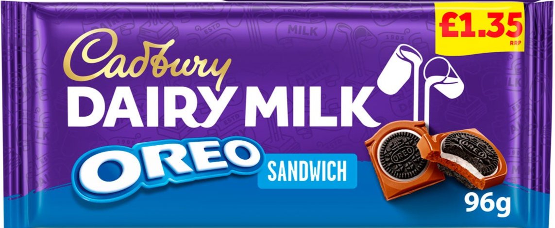 Cadbury Dairy Milk Oreo Sandwich 96g