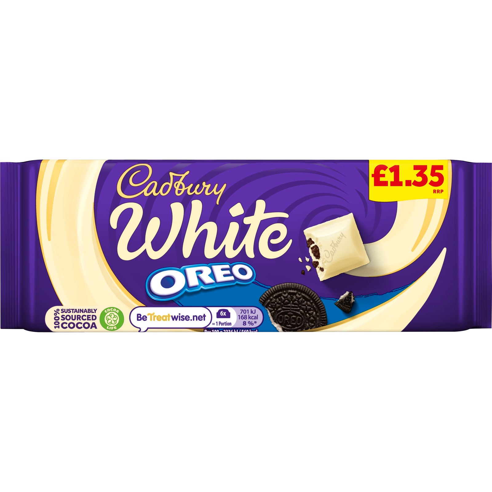 CADBURY WHITE OREO BAR PM £1.35