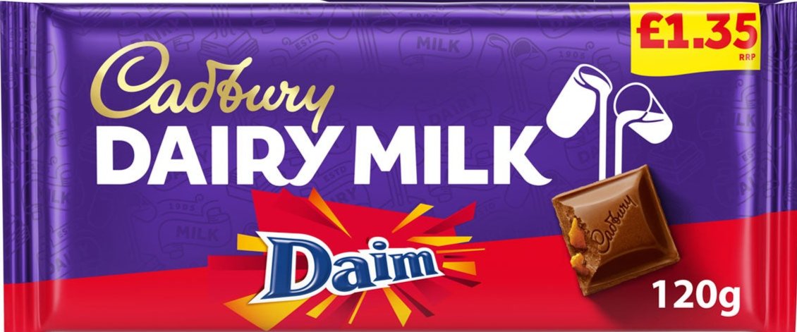 Cadbury Dairy Milk Daim 120g