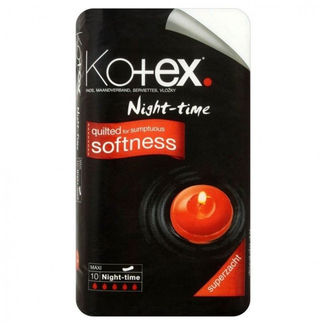 Kotex Night-Time Pads 10 Pack