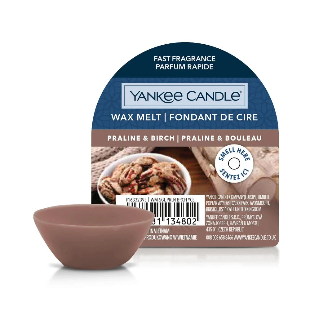 Yankee Candle Wax Melts Praline & Birch 22g