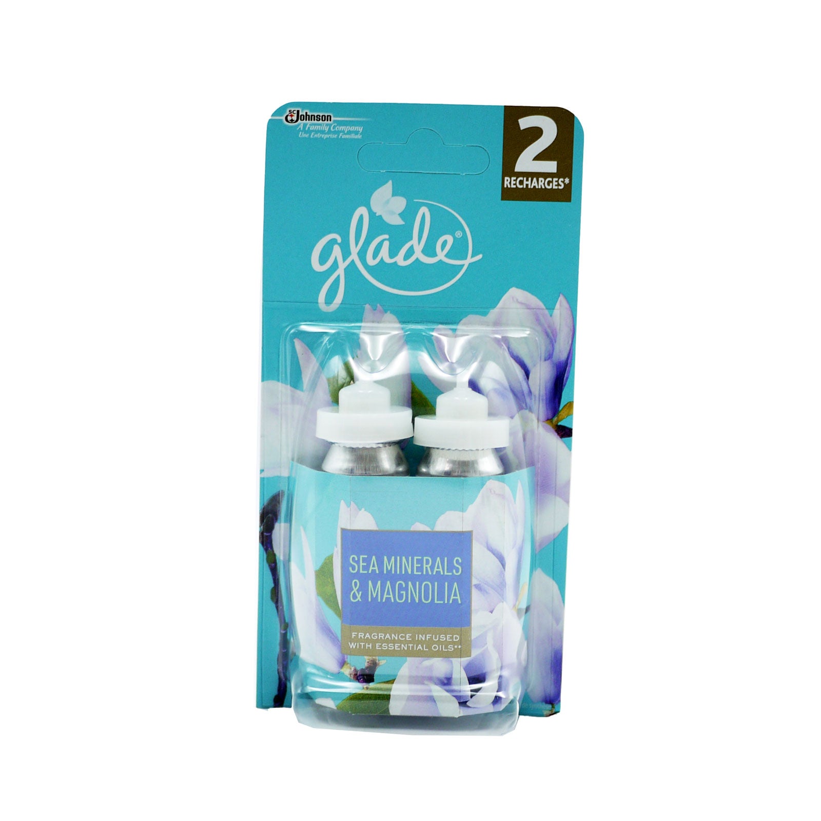 GLADE Sea Minerals & Magnolia Essential Oil Twin Pack