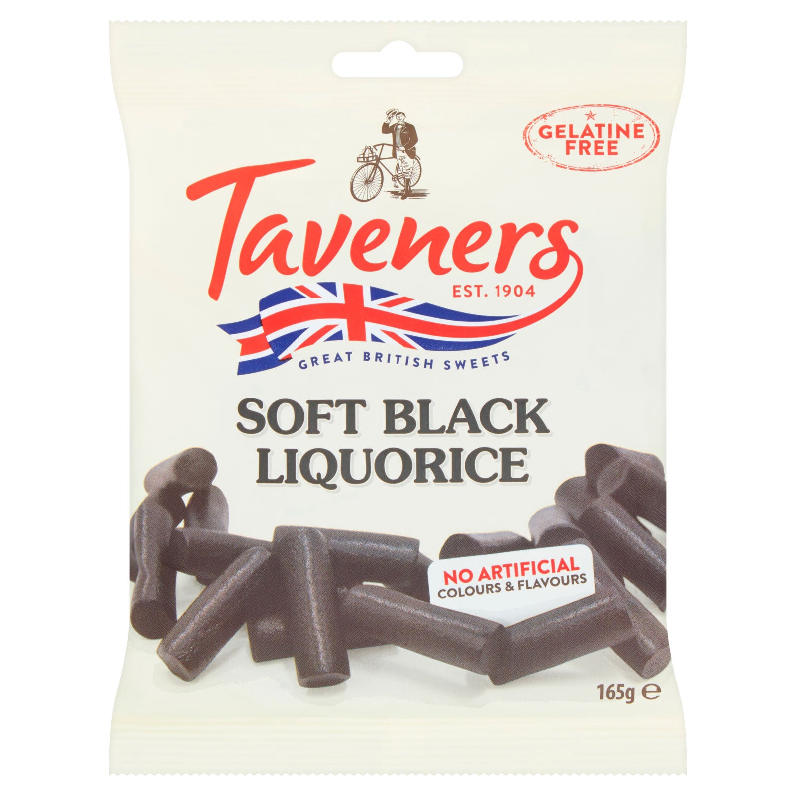 Taveners Soft Black Liquorice 165g