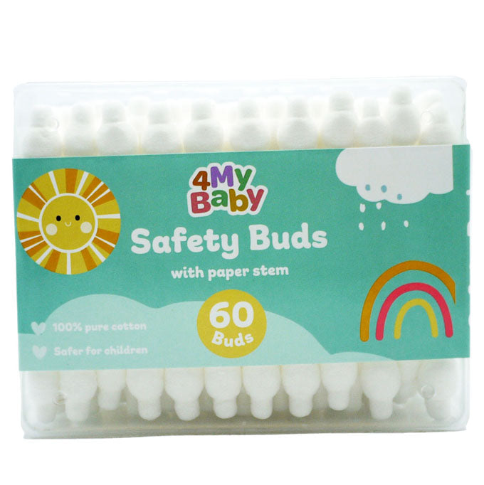 For My Baby Safety Cotton Buds Paper Stem
