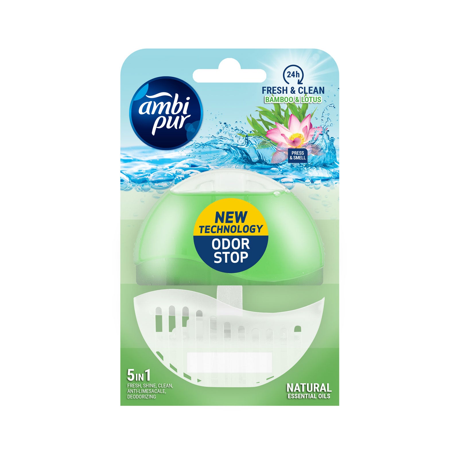 Ambi Pur Liquid Rim Bamboo & Lotus Bathroo Airfreshner 55ml