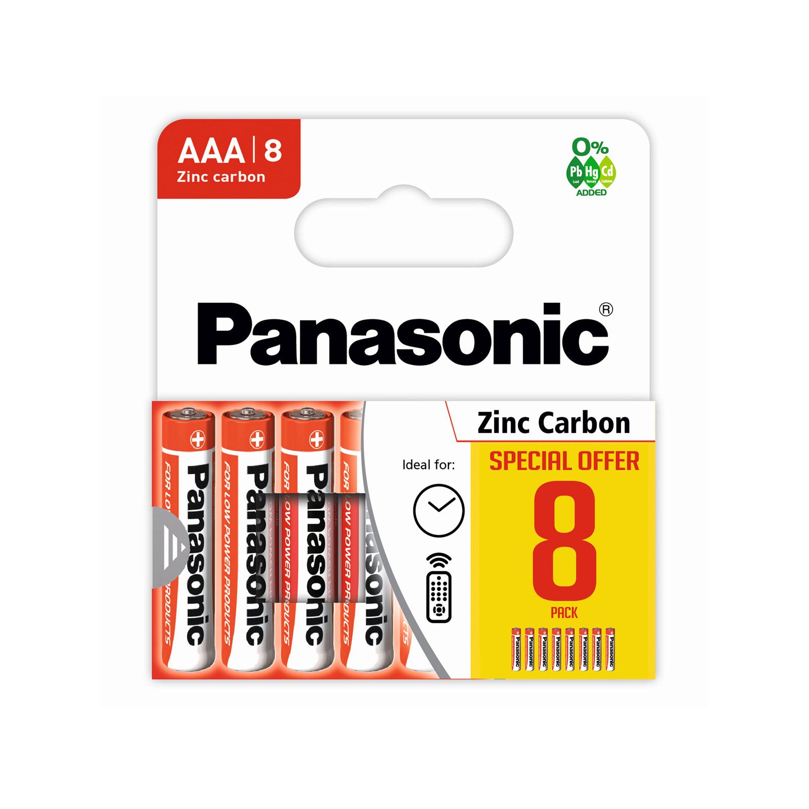 Panasonic Batteries AAA 8Pk