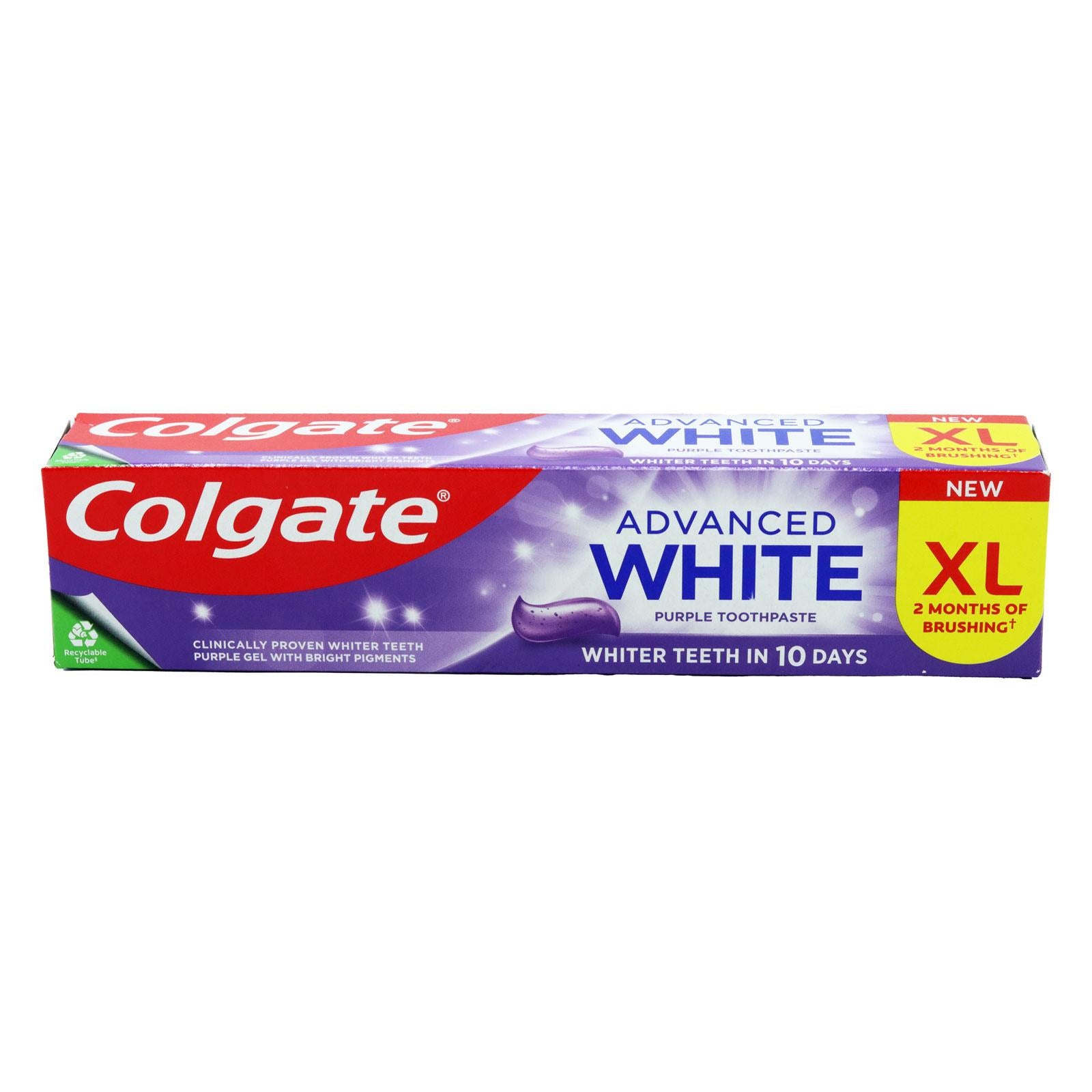 Colgate Toothpaste Advanced White Purple 05/27 125ml