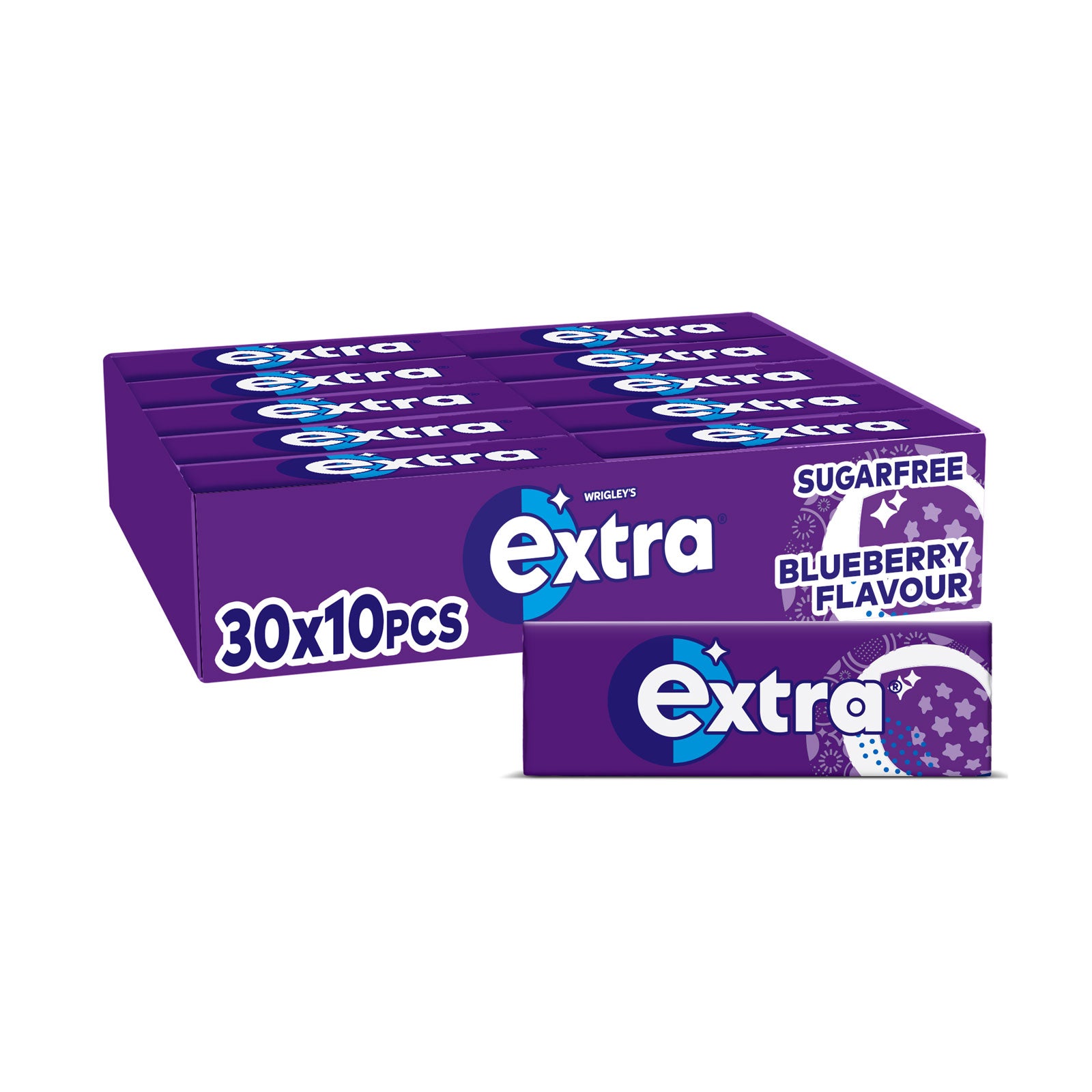 Extra Blueberry Flavour  Sugarfree Chewing gum