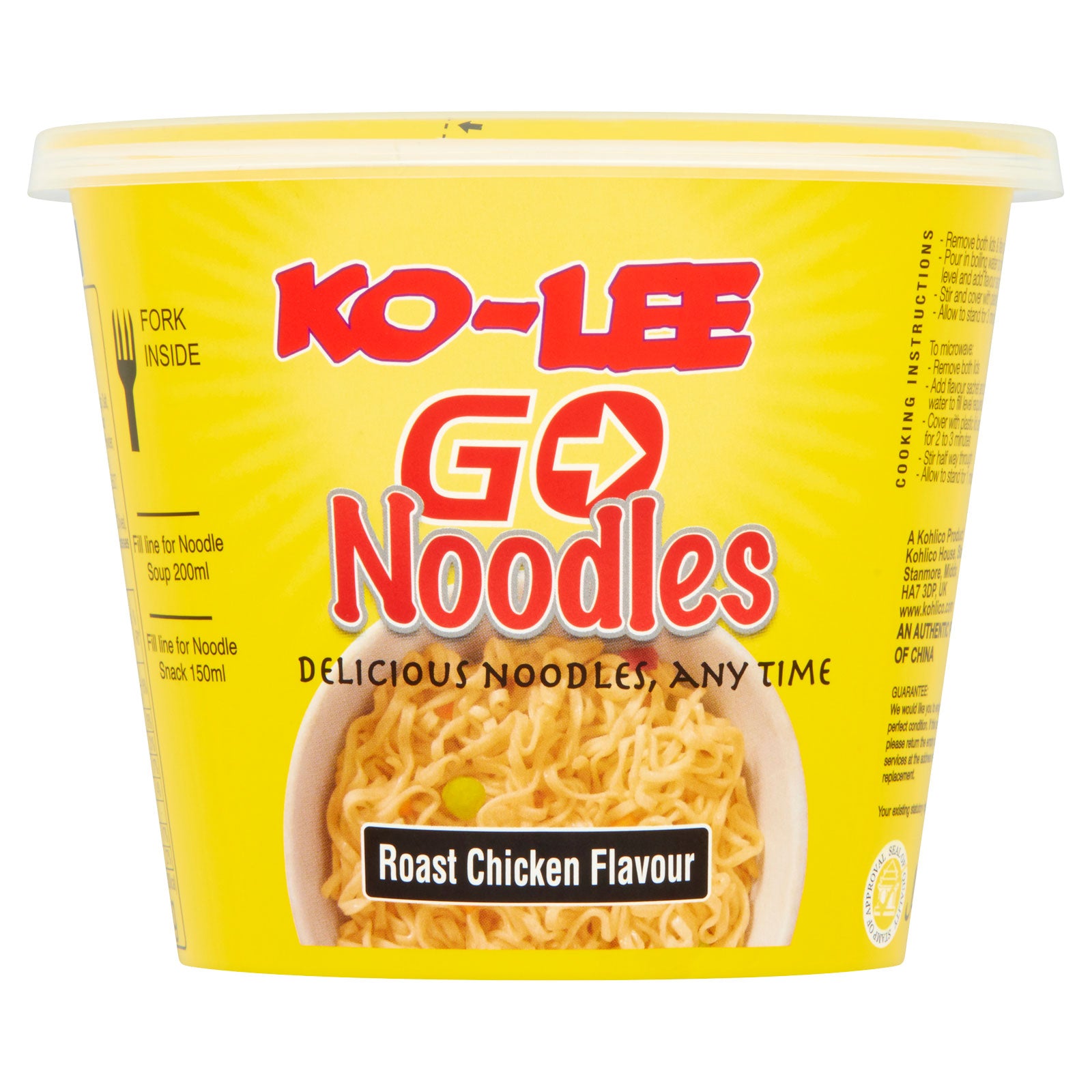 Ko-Lee Go Noodles Roast chicken Flavour 65g