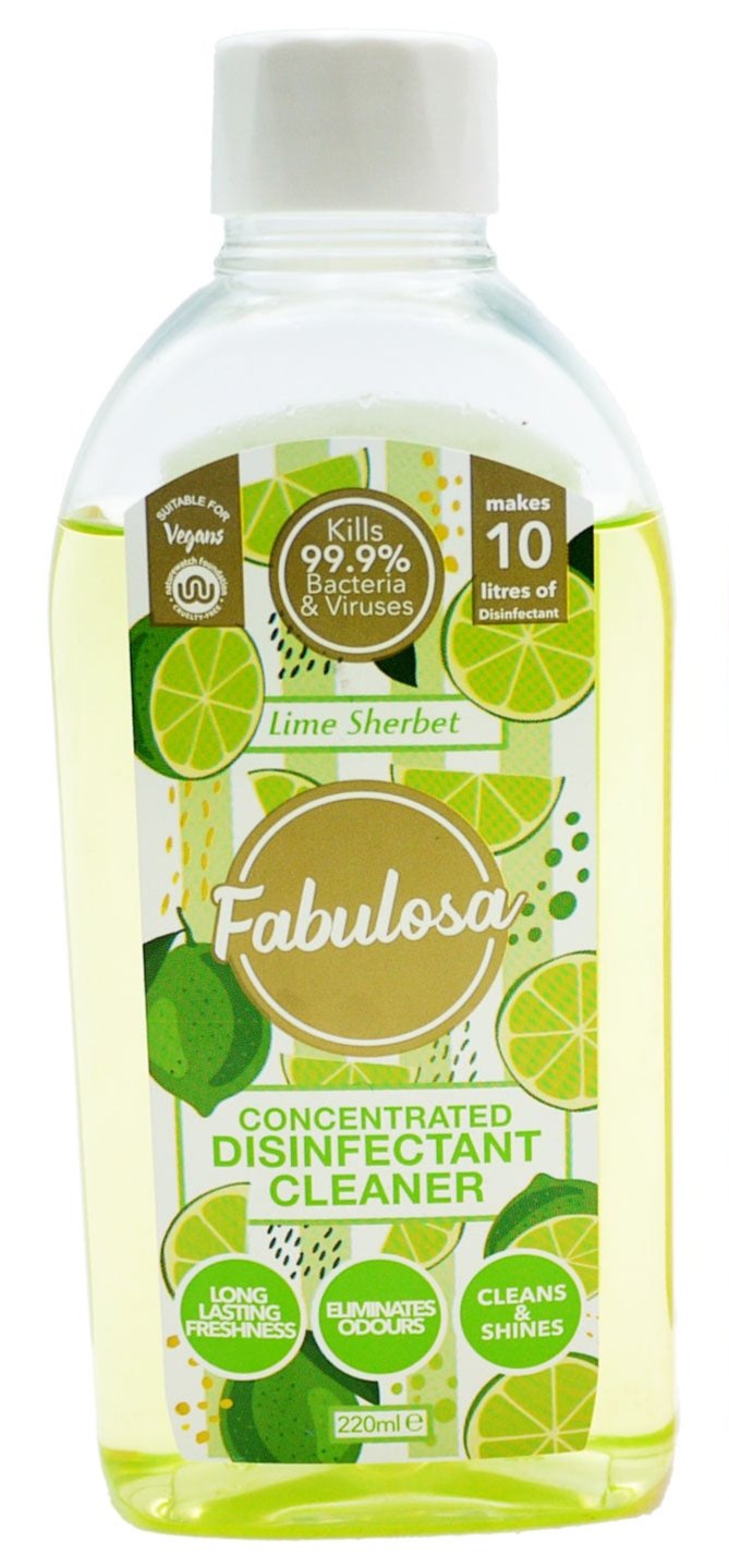 Fabulosa Lime Sherbet Concentrated Disinfactant Cleaner 220ml