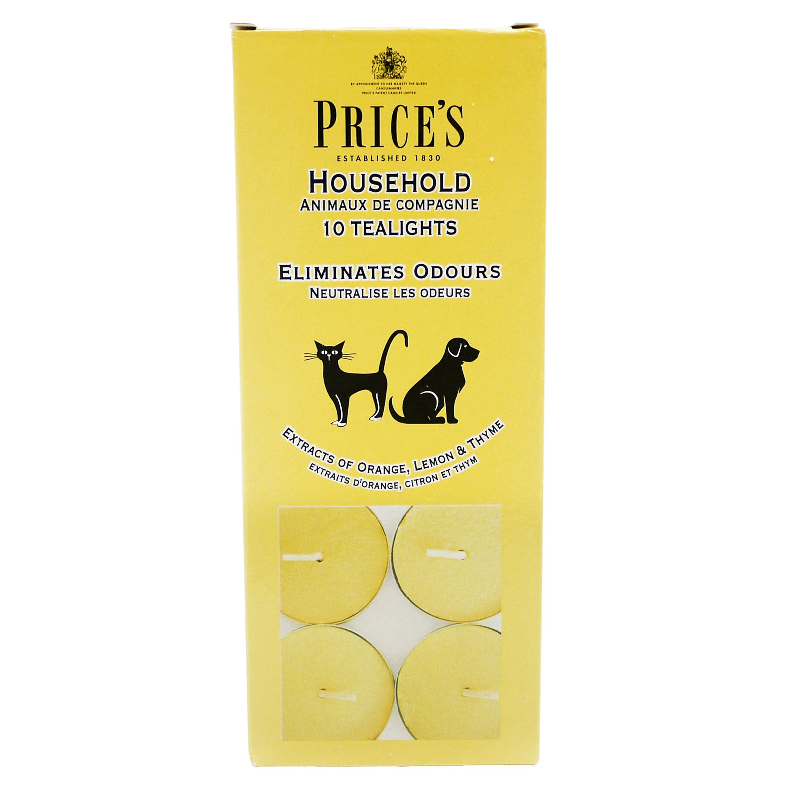 Price's Household 10 Tealights Eliminates odours