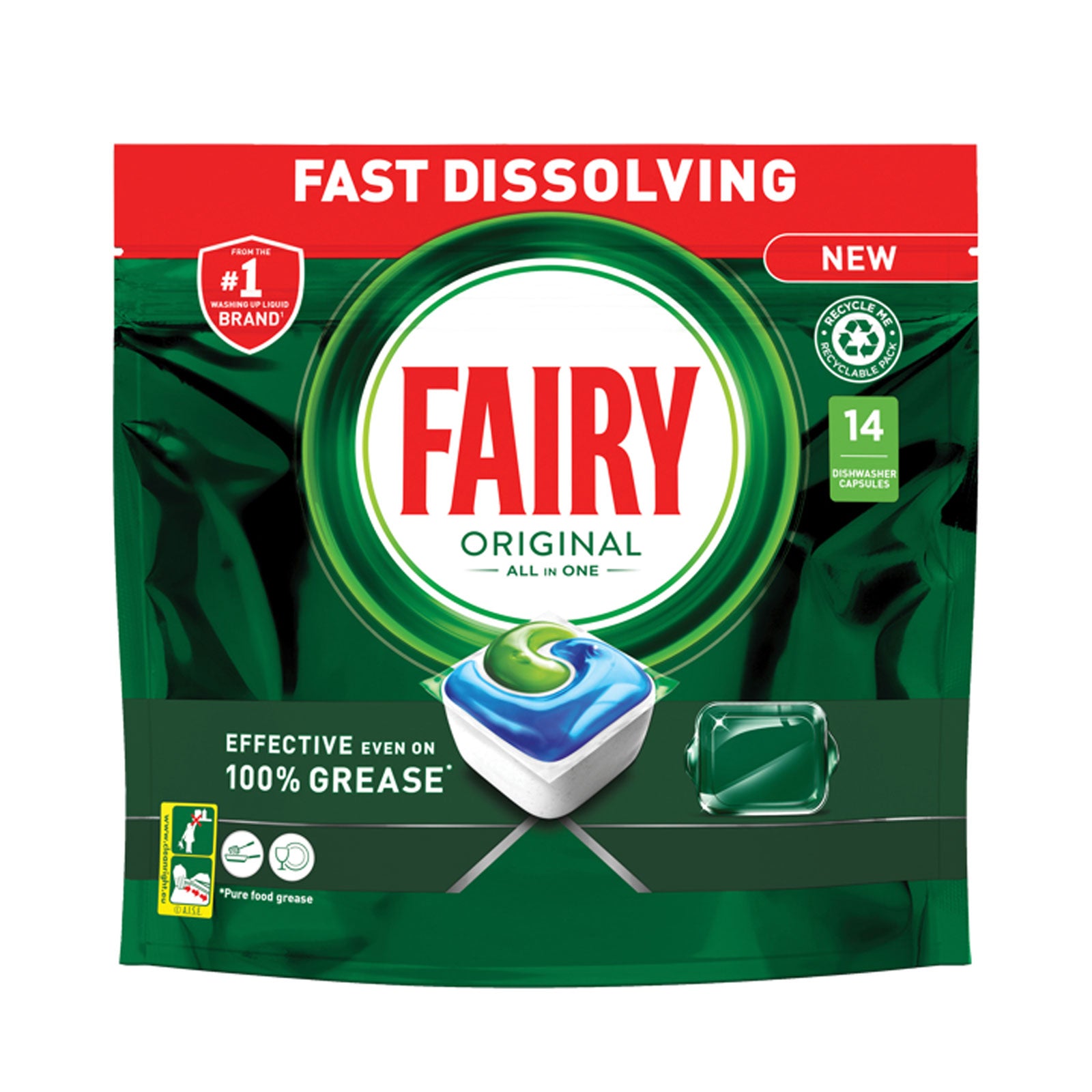 Fairy Origial All in One 14 Dishwasher Capsules