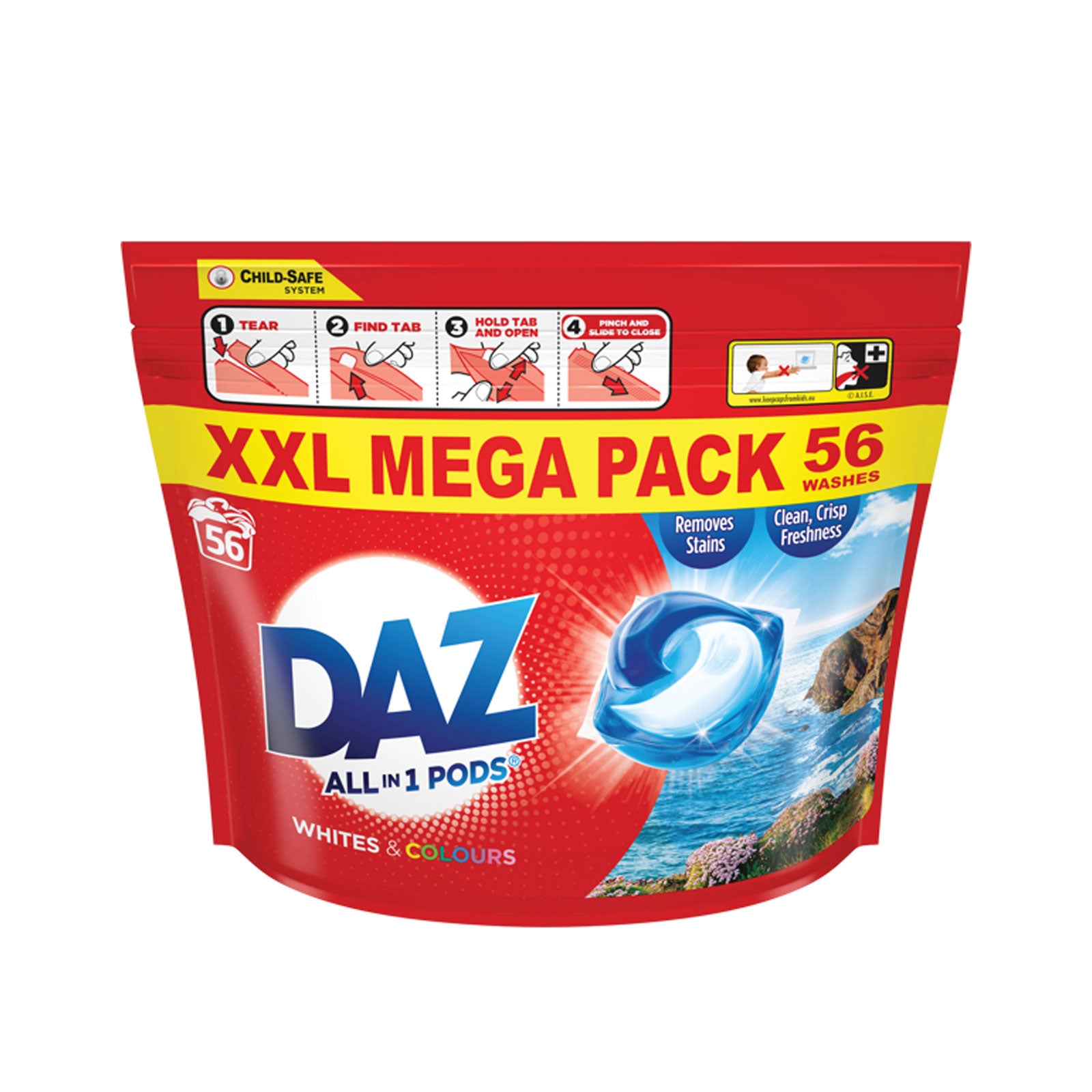 Daz All In 1 Pods 56 Washes XXL Pack