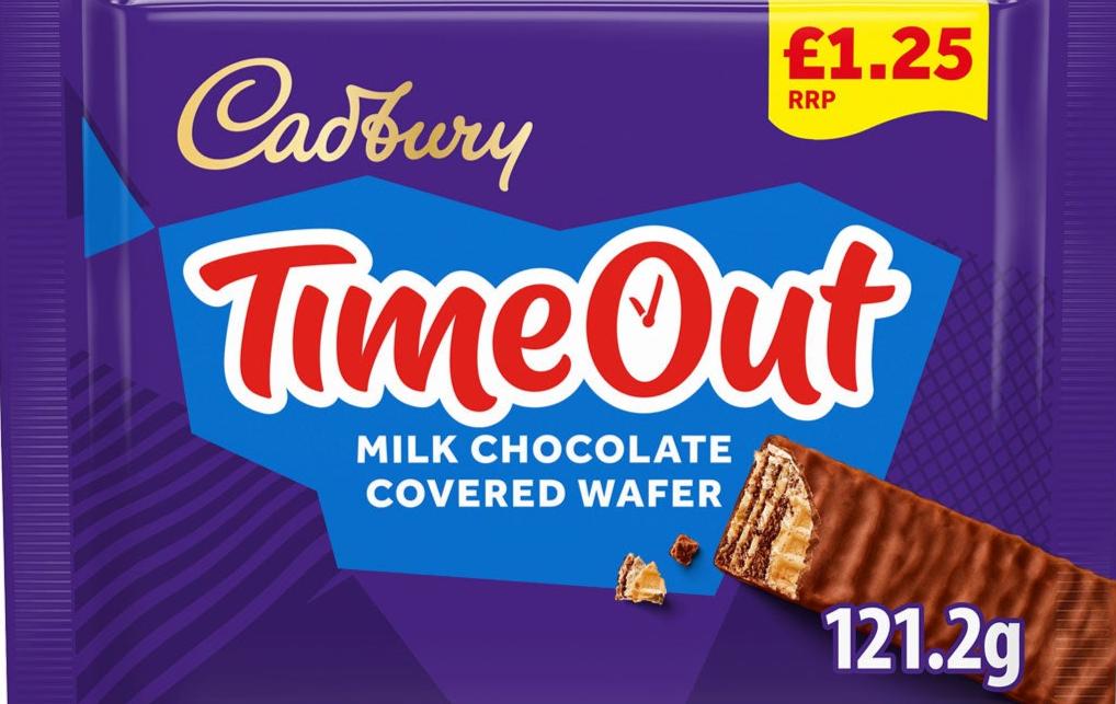 Cadbury Timeout Milk Chocolate Covered Wafer 6 Pack