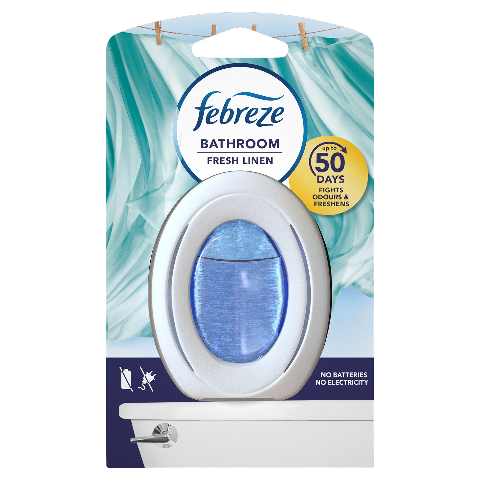 Febreze Bathroom Airfreshner Fresh Linen 2in1