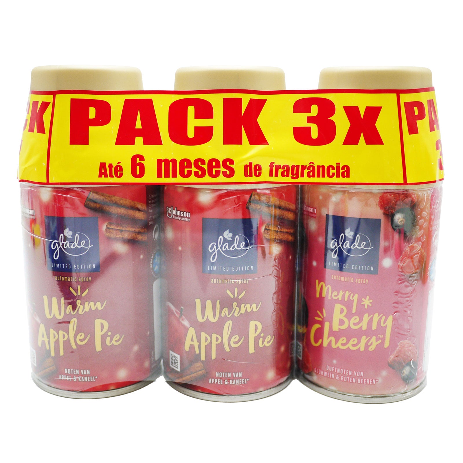 Glade Limited Edition Automatic Spray Warm Apple Pie Pack of 3