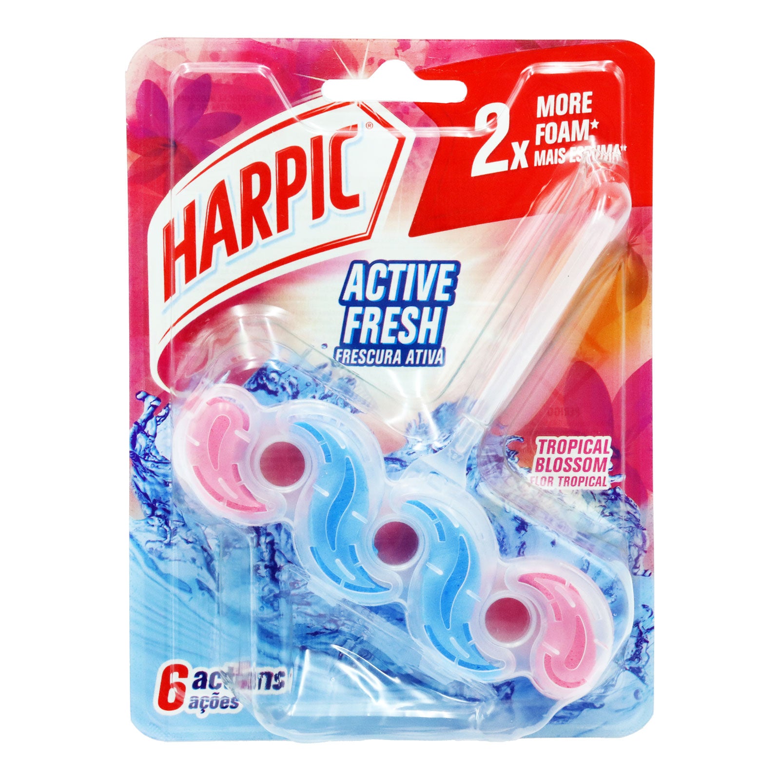 Harpic Active Rim Block Tropical Blossom