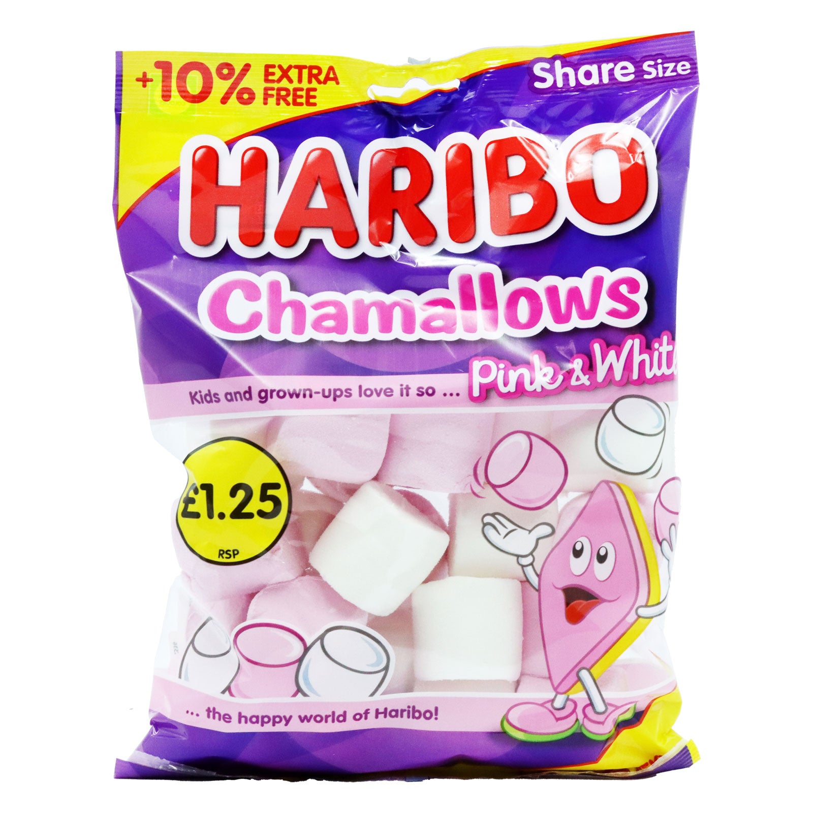 Haribo Charmallows Pink & White 140g | High Quality Chocolate & Sweets Online - Product Image