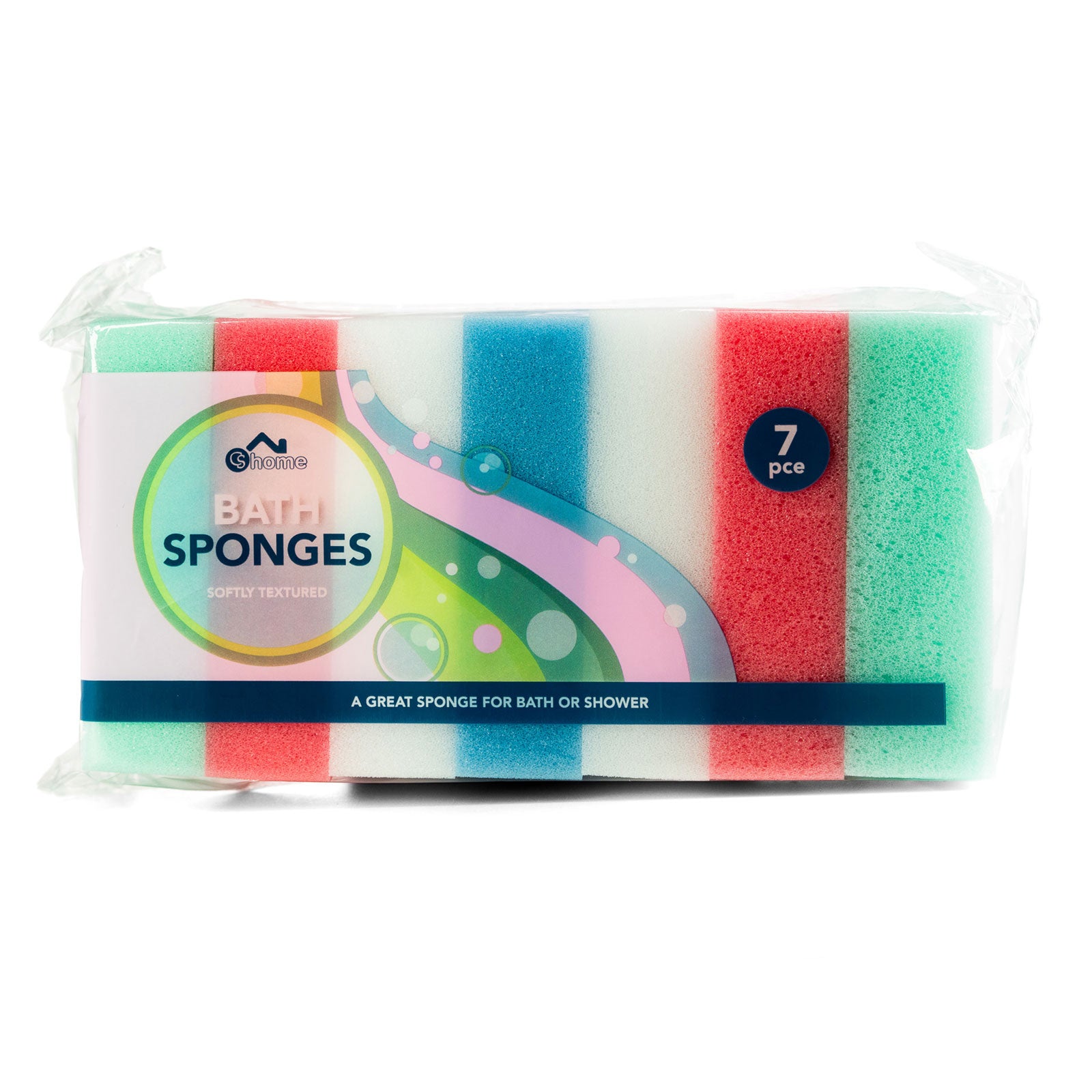 Cs Home Bath Sponge 7pcs