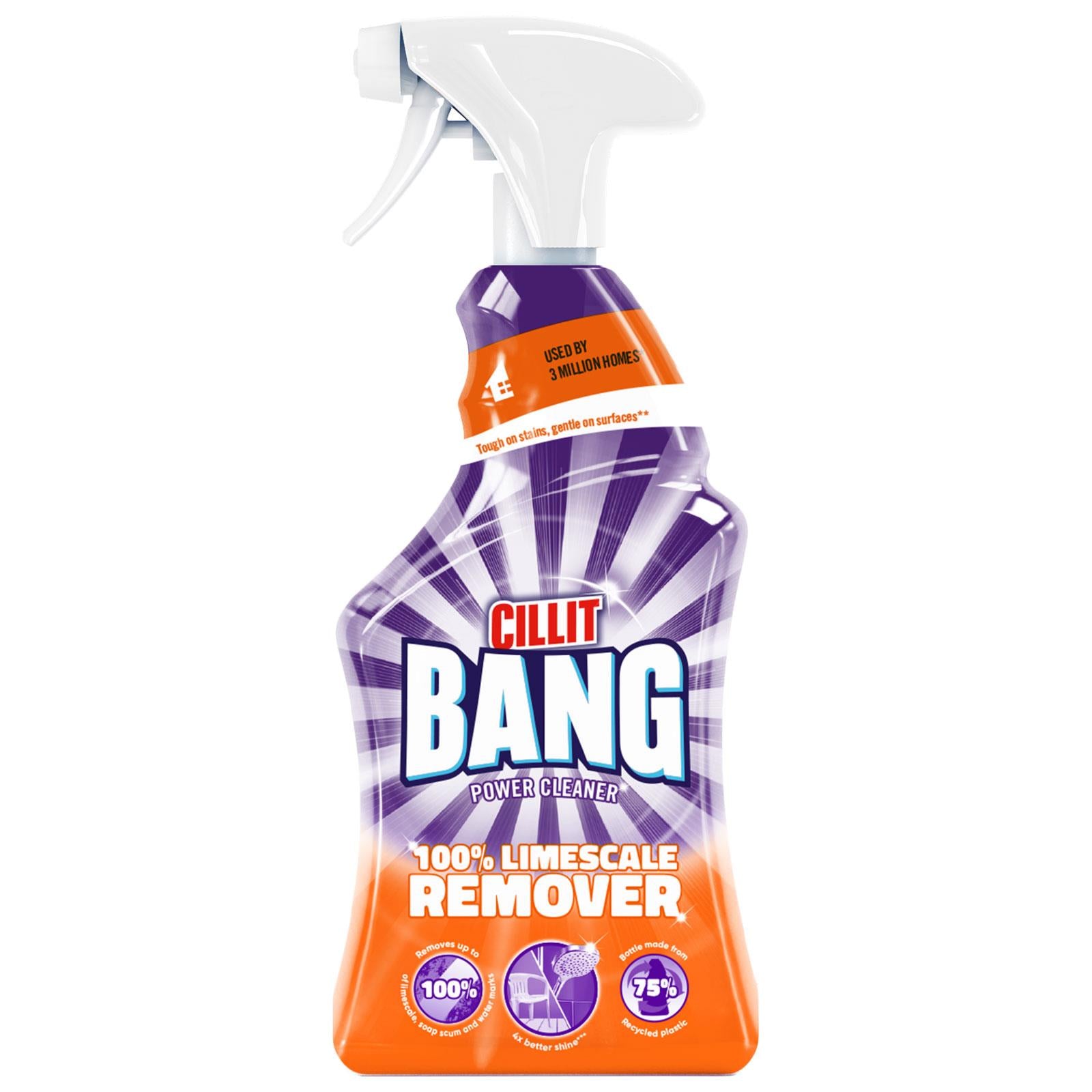 Cillit Bang Limescale & Shine Cleaner 750ml Powerful Bathroom & Kitchen ...
