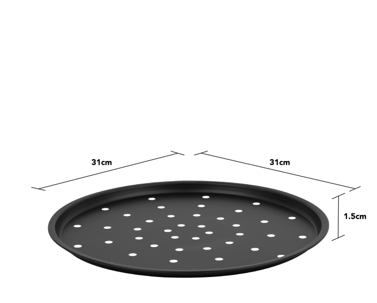 Wham Essentials Pizza Tray Black 12