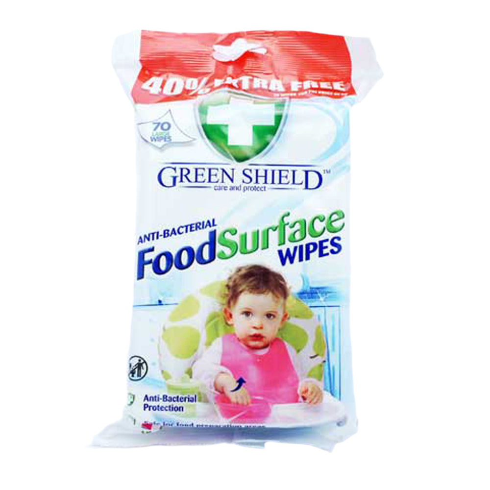 Green Shield Food Surface Wipes 70 Pcs