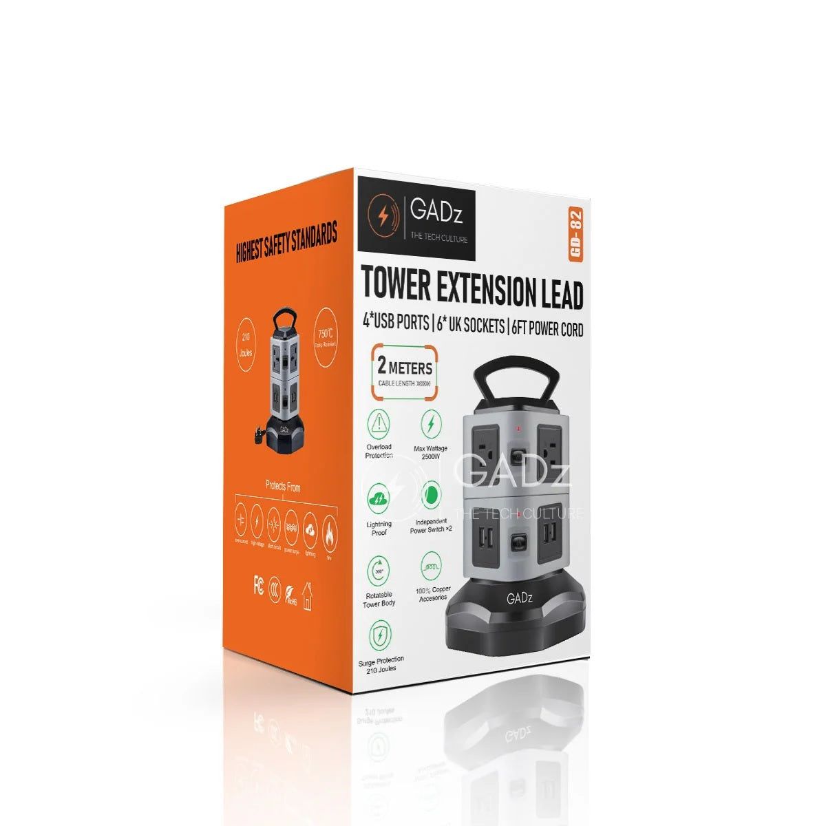 Gadz Tower Extension Lead