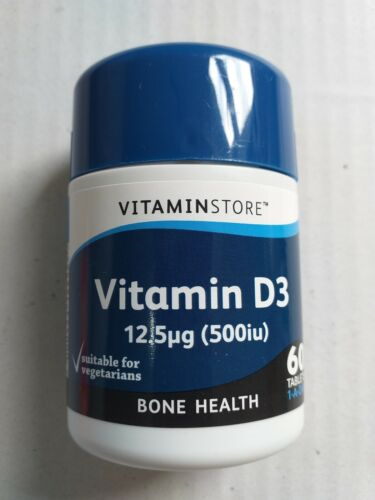 Vitamin Store  D3 Tablets 12.5mg 60'S