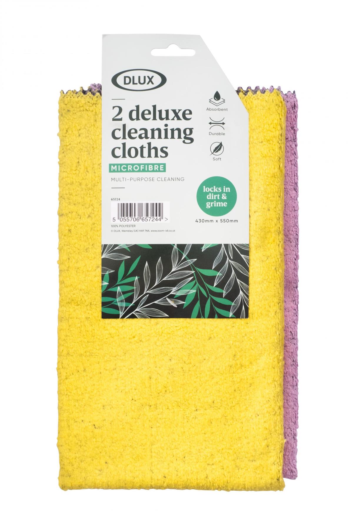 DLUX – 2 Pack Deluxe Cleaning Cloths