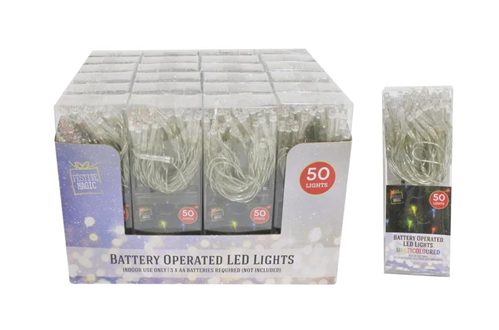 50 Battery Operated Led Colour Lights