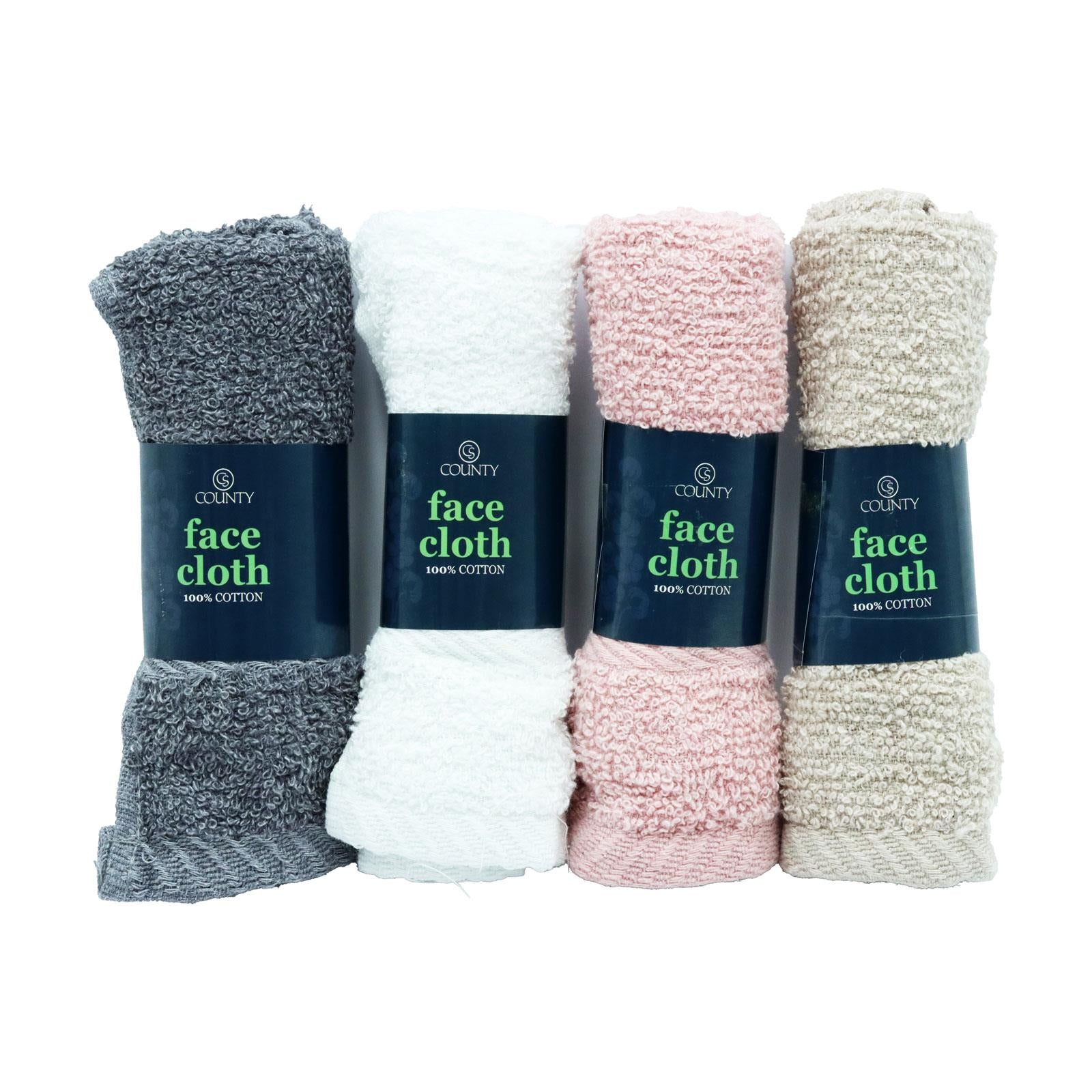 Face Cloths Asst Colours