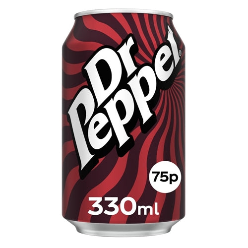 Dr Pepper PM 75p 330ml 09/24